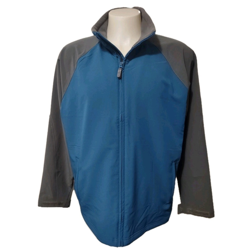 Zorrel Jacket Men's Large Gorp Core Norm Core Blue Gray Softshell Full Zip Coat